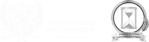 logo universidad de cartagena blanco programa de historia | simposio tierra y agua